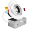 Luxrite 4 Inch Gimbal LED Recessed Downlight 5CCT 2700K-5000K 11W 75W Equivalent 1000LM Dimmable ETL LR23225-1PK - alternate 1